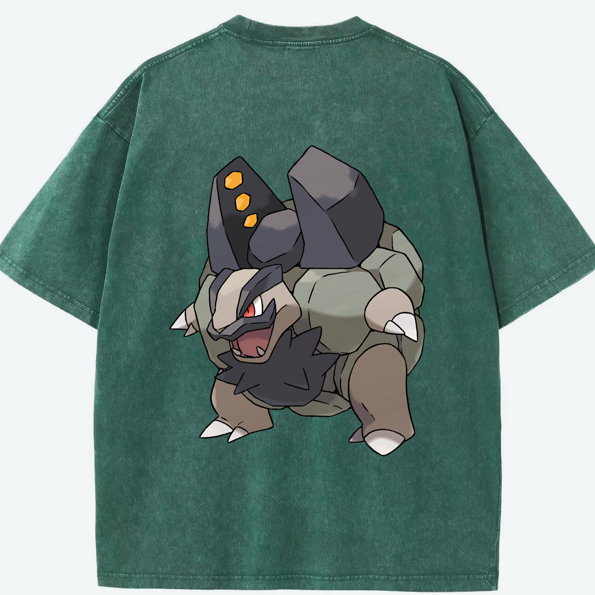 （画像用） ポケットモンスター Pokémon 綿100% ヴィンテージ風 半袖Tシャツ（背面プリント）